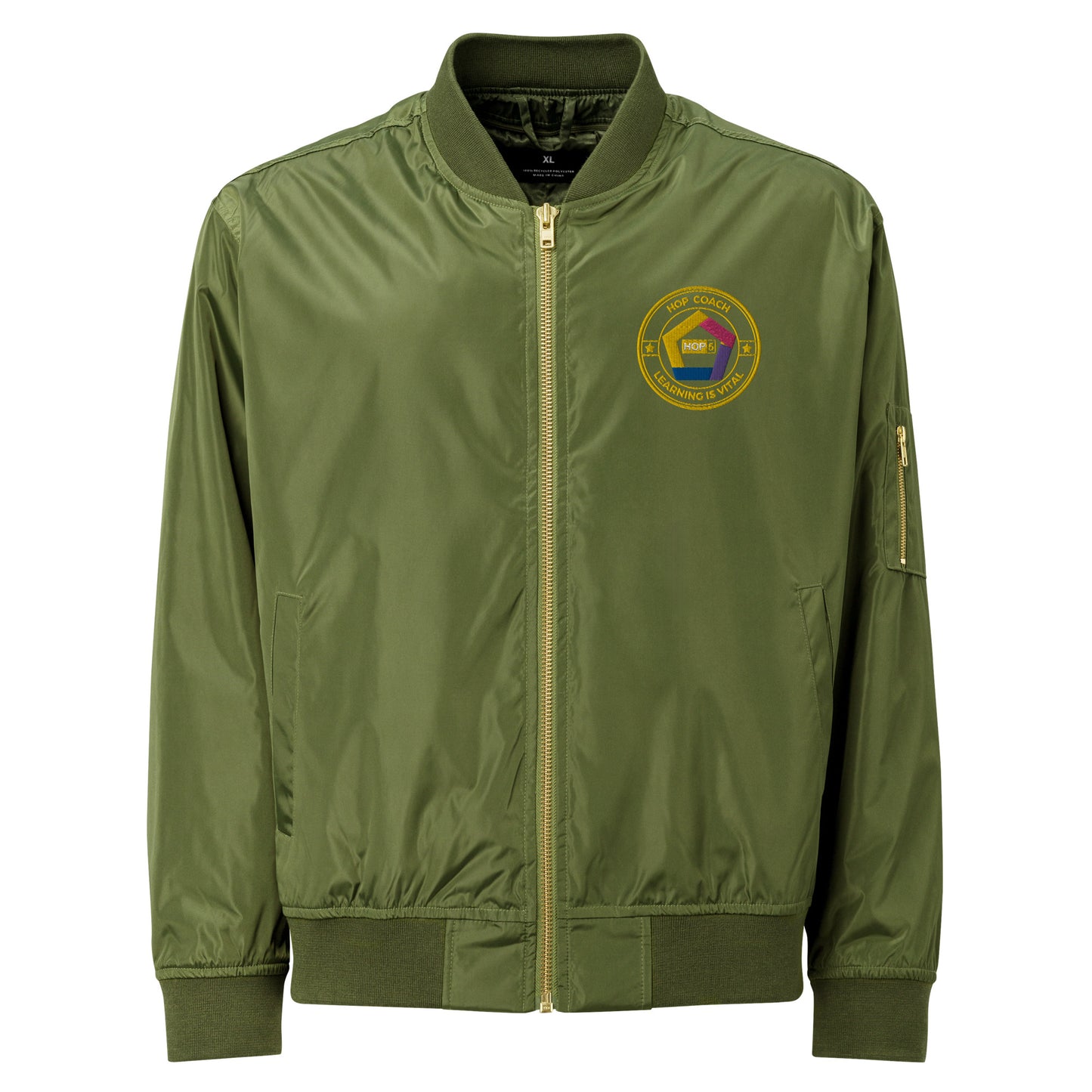 HOP Coach - Unisex Bomber Jacket - guiding teams through the complexities of human performance like an adventurer charting unknown territory. Item No. 655-99