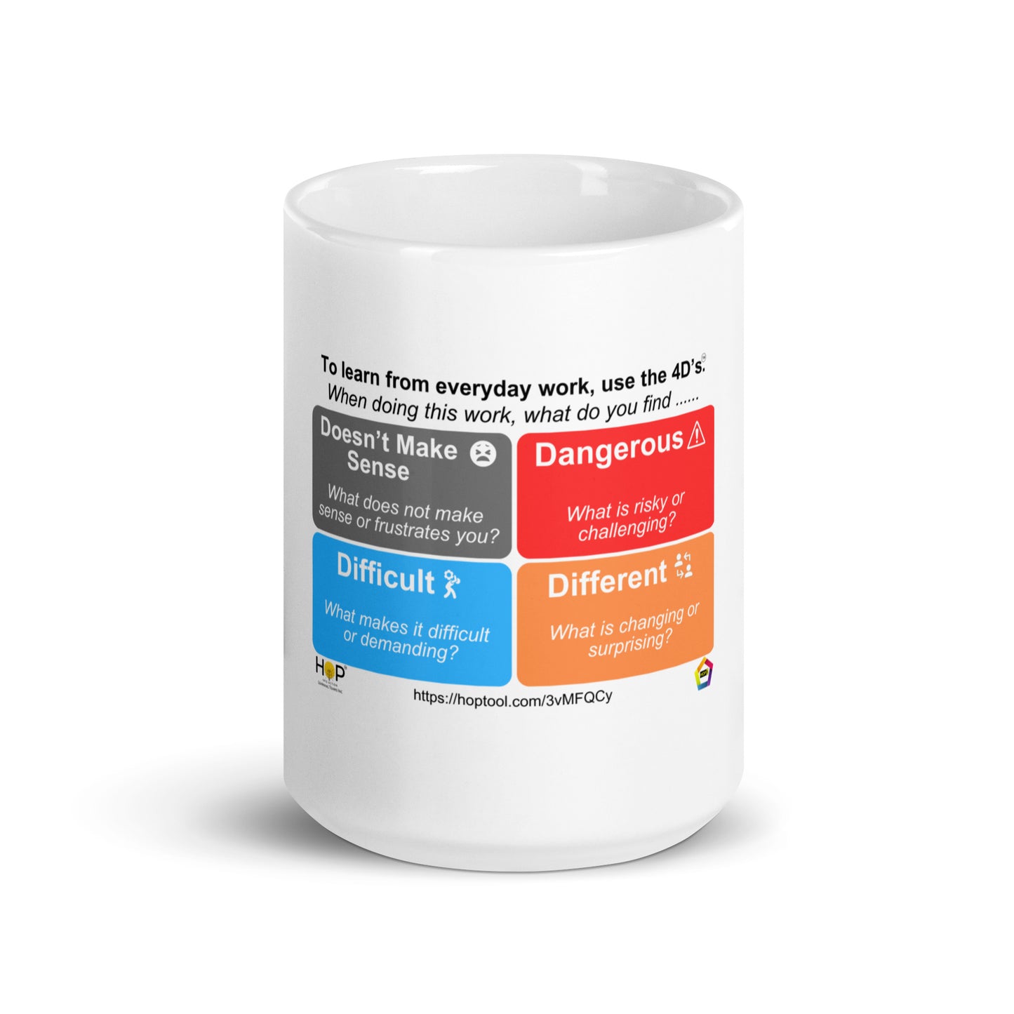 4D White Glossy Mug (Doesn't Make Sense) - the symbol of everyday challenges in ceremic form. Item No. 5677-2WM