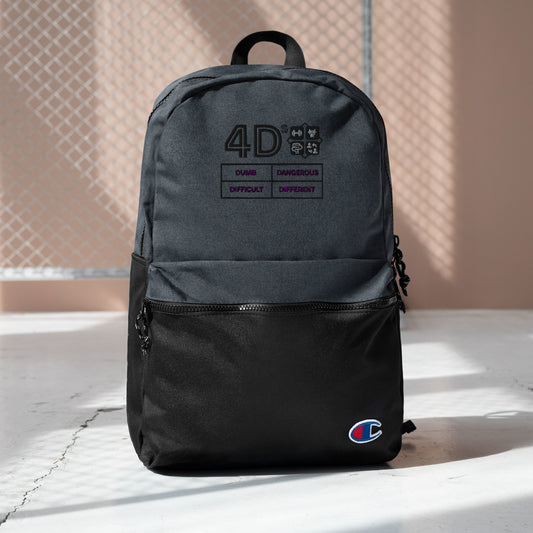 4Ds Embroidered Champion Backpack